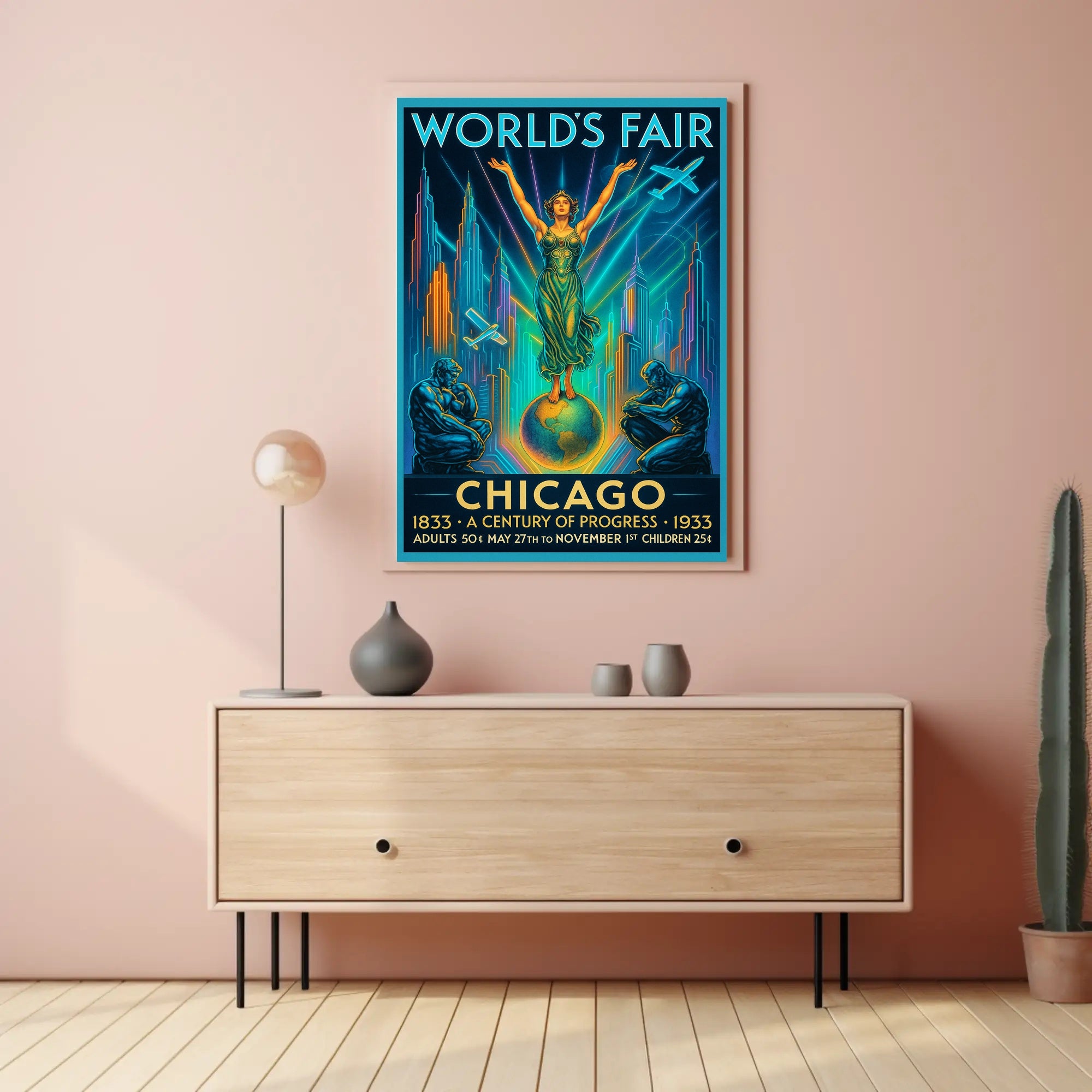 Chicago World's Fair A Century of Progress Poster PosterGoat