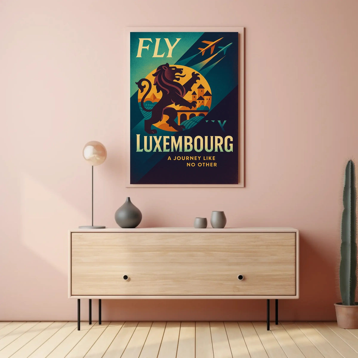 Fly To Luxembourg Poster