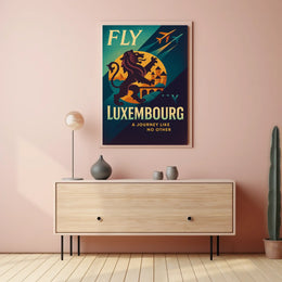 Fly To Luxembourg Poster
