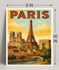 Paris Vintage Travel Poster PosterGoat