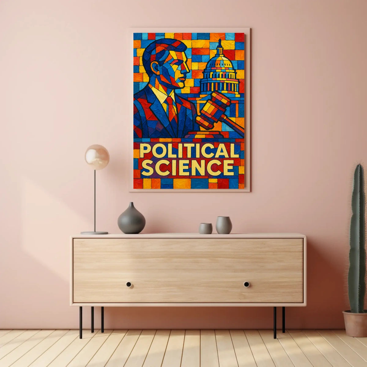 Political Science Mosaic Poster
