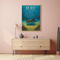 Ray Salt Water Fish Poster