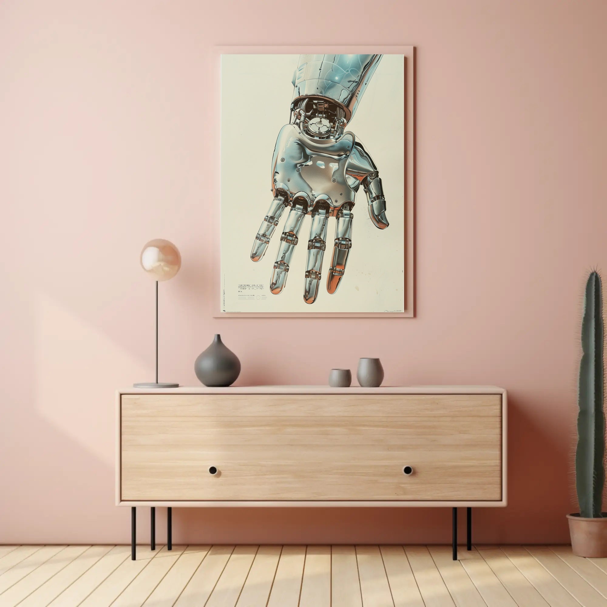 The Futuristic Hand Art Poster for Home Decor and Wall Art Enthusiasts PosterGoat