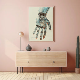 The Futuristic Hand Art Poster for Home Decor and Wall Art Enthusiasts PosterGoat