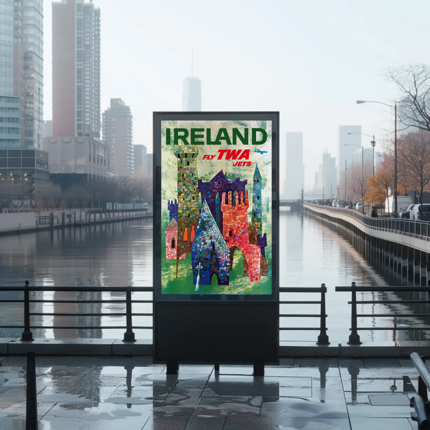Ireland TWA Travel Poster