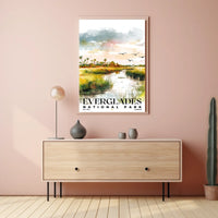 Everglades Watercolor Wall Art Poster