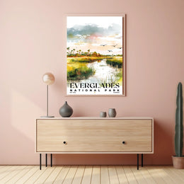 Everglades Watercolor Wall Art Poster