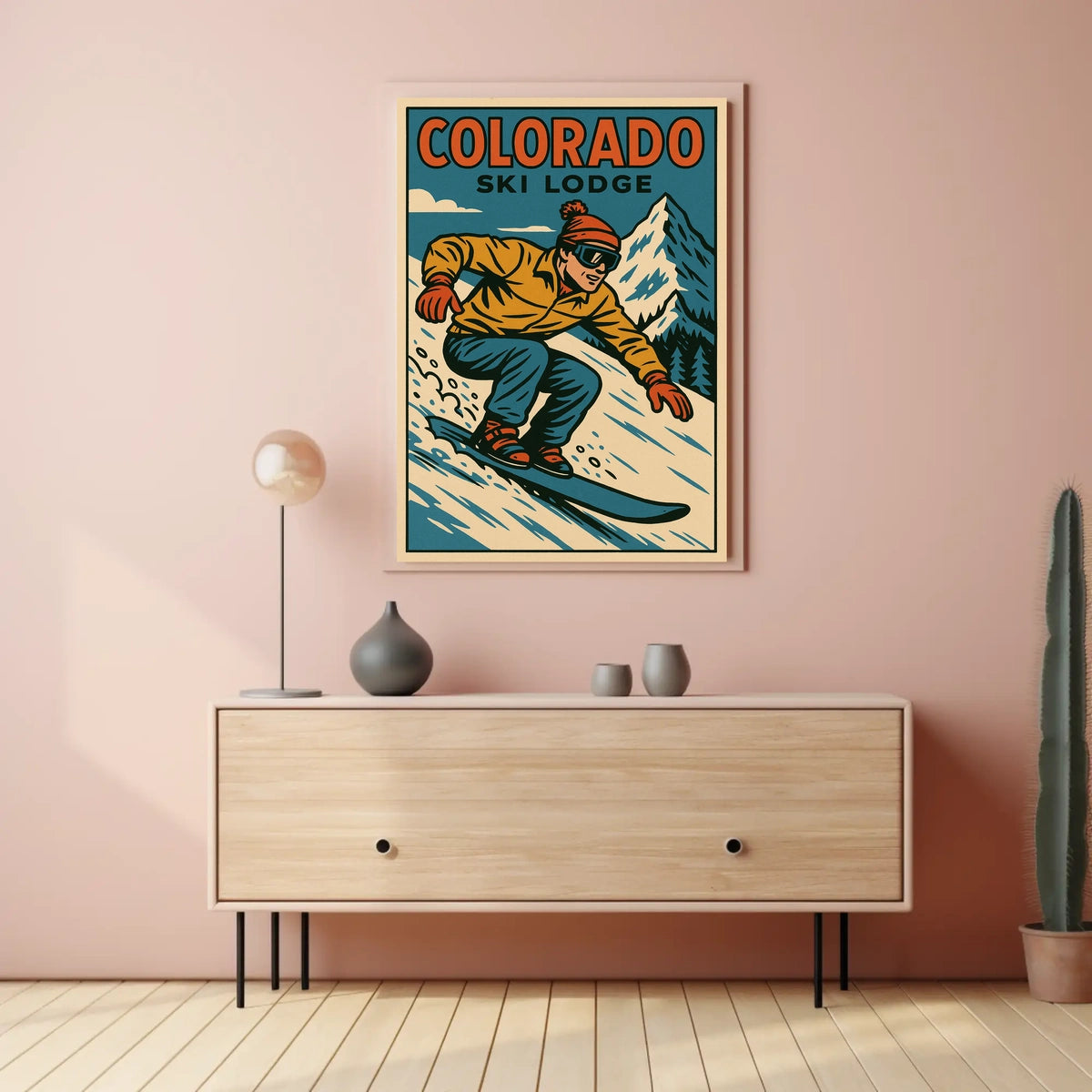 Colorado Ski Lodge Adventure Poster