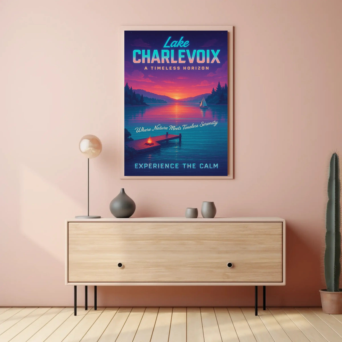 Lake Charlevoix A Timeless Horizon Poster
