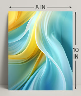 Abstract Waves Of Color Abstract Poster