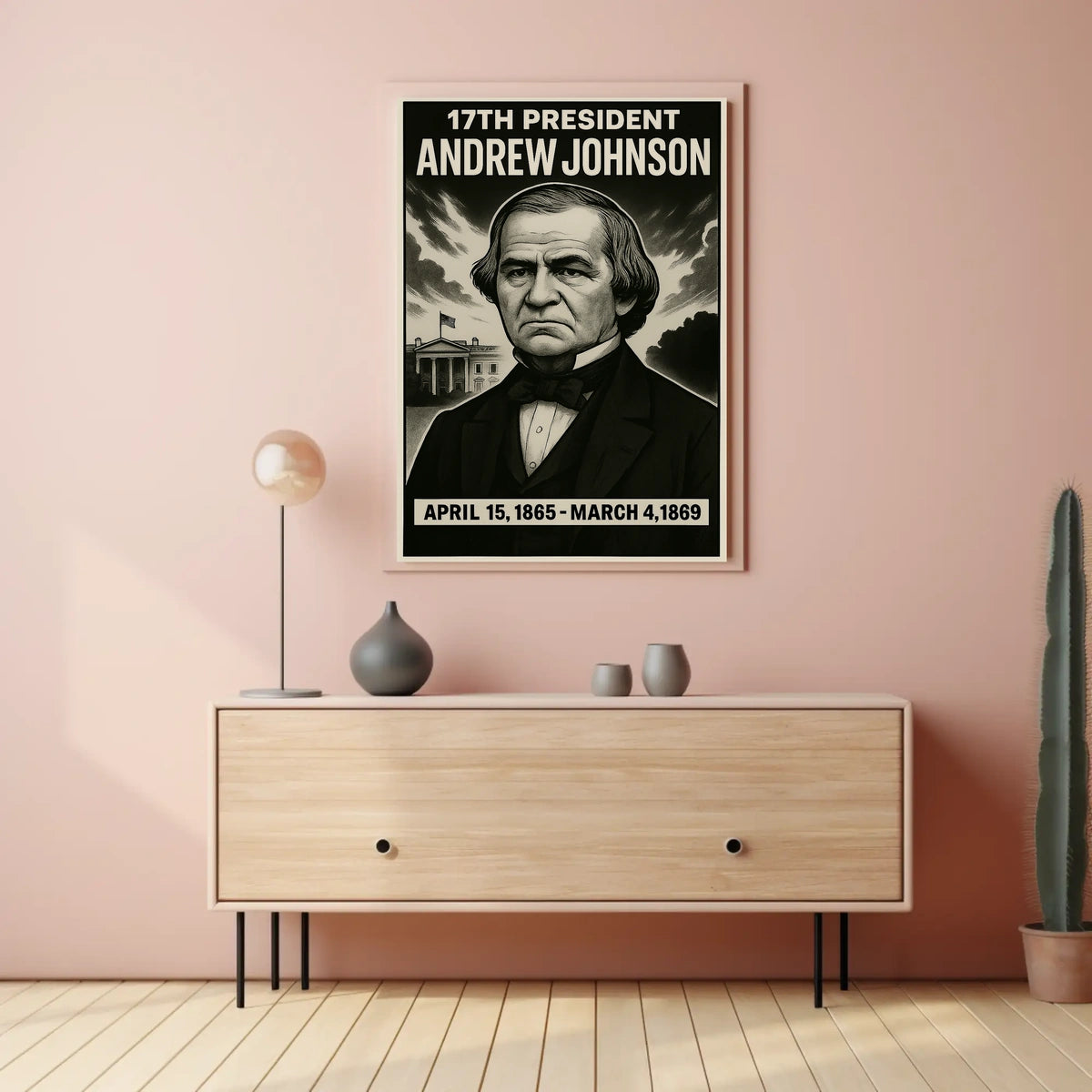 Andrew Johnson 17Th President Poster