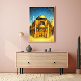 Majestic Architecture of Hagia Sophia Poster PosterGoat