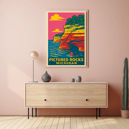 Pictured Rocks, Michigan Poster