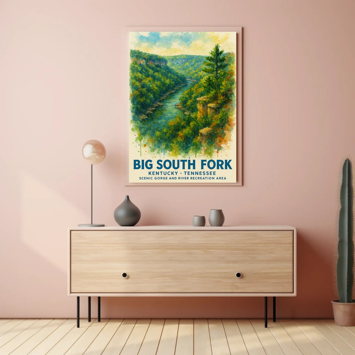 Big South Fork Watercolor National Park Poster