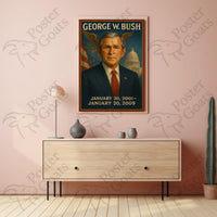 George W. Bush Vintage Presidential Art Poster