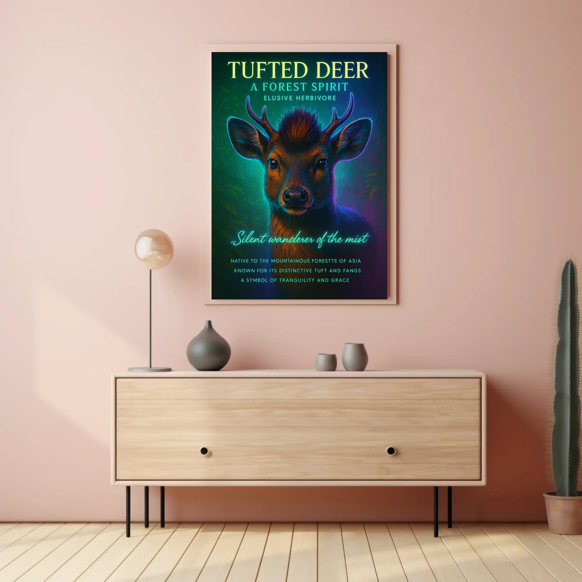 Tufted Deer A Forest Spirit Poster