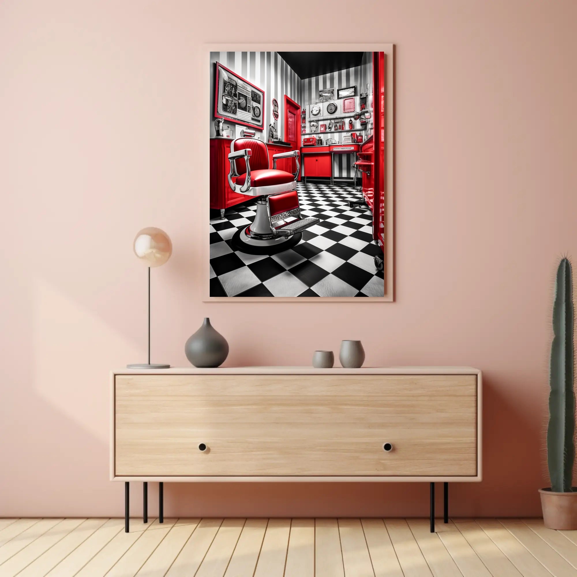 Vintage Barbershop Charm Poster
