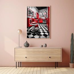Vintage Barbershop Charm Poster