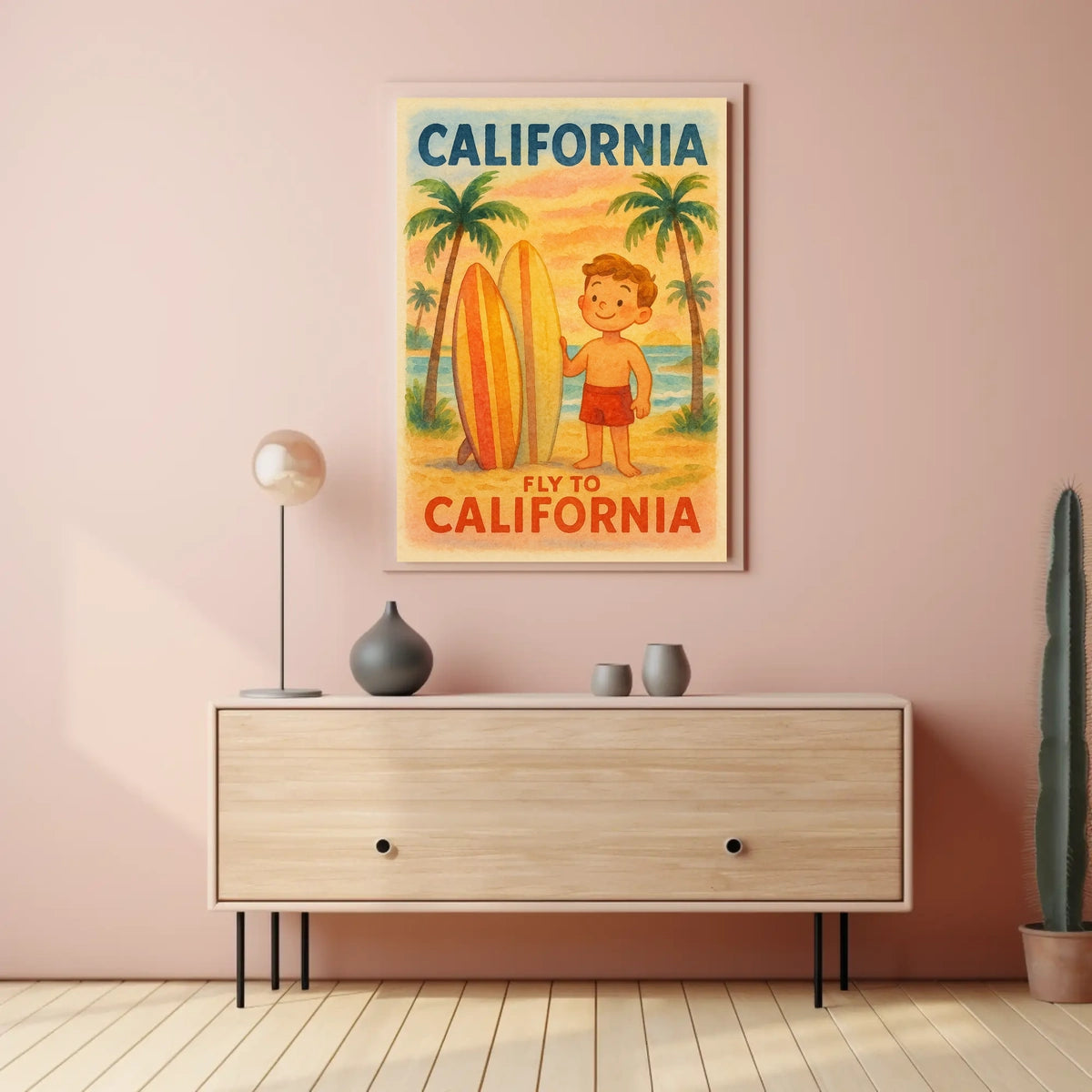 Fly to California Poster
