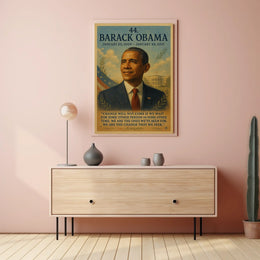 Barack Obama Presidency Inspirational Patriotic Poster