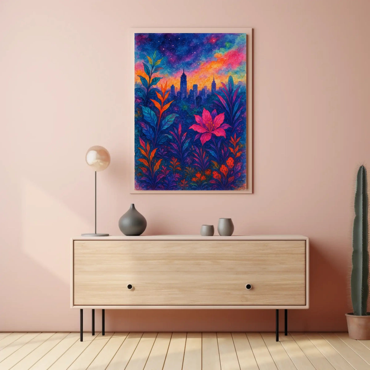 Cityscape In Bloom Poster