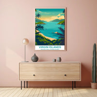 Scenic Virgin Islands National Park Travel Poster