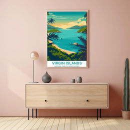 Scenic Virgin Islands National Park Travel Poster