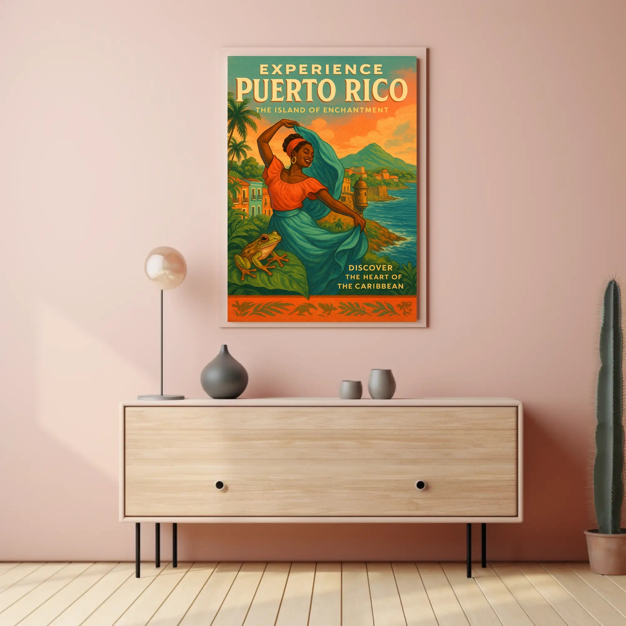 Discover Puerto Rico's Charm with Travel Poster