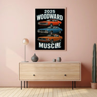 2025 Woodward Muscle Car Event Poster