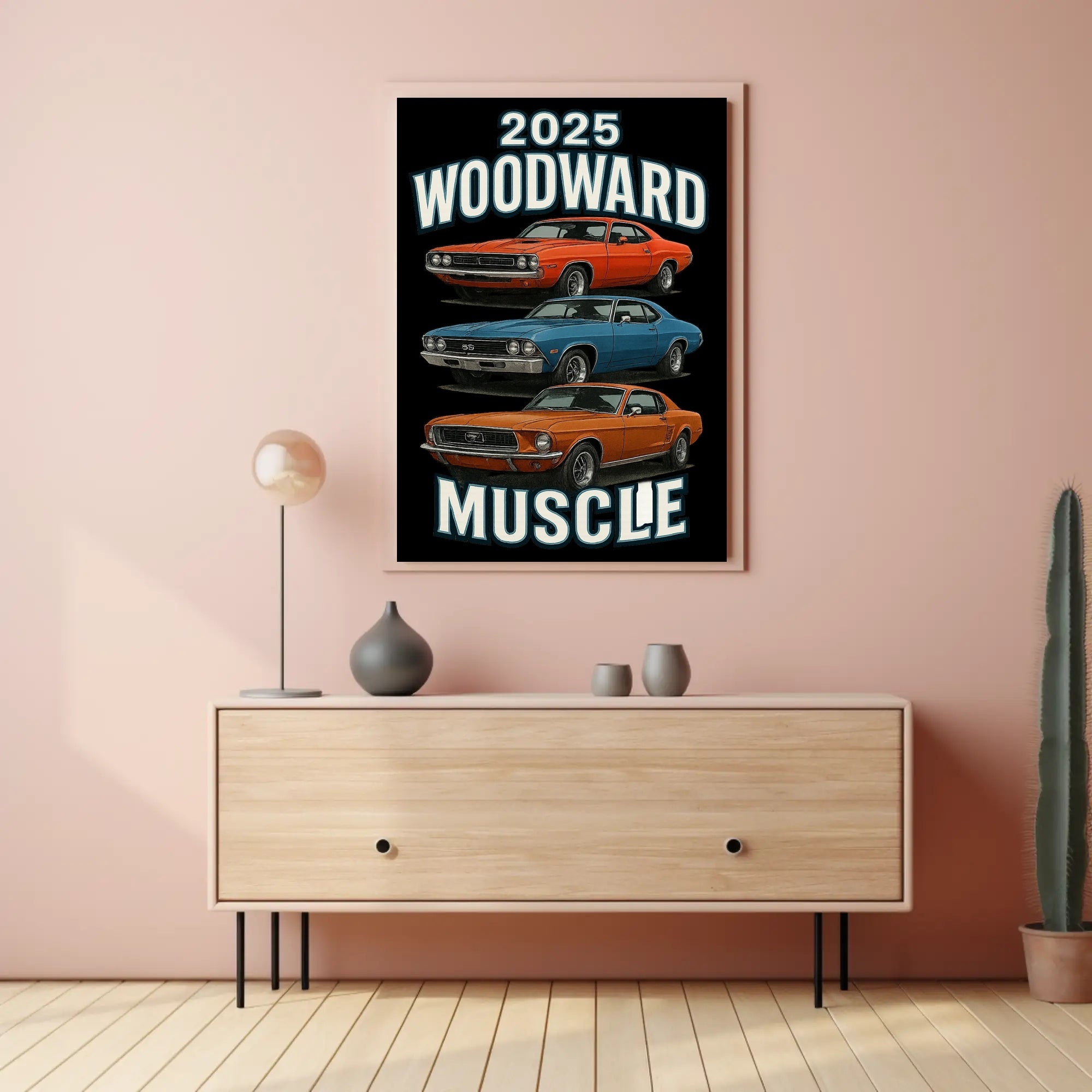 2025 Woodward Muscle Car Event Poster