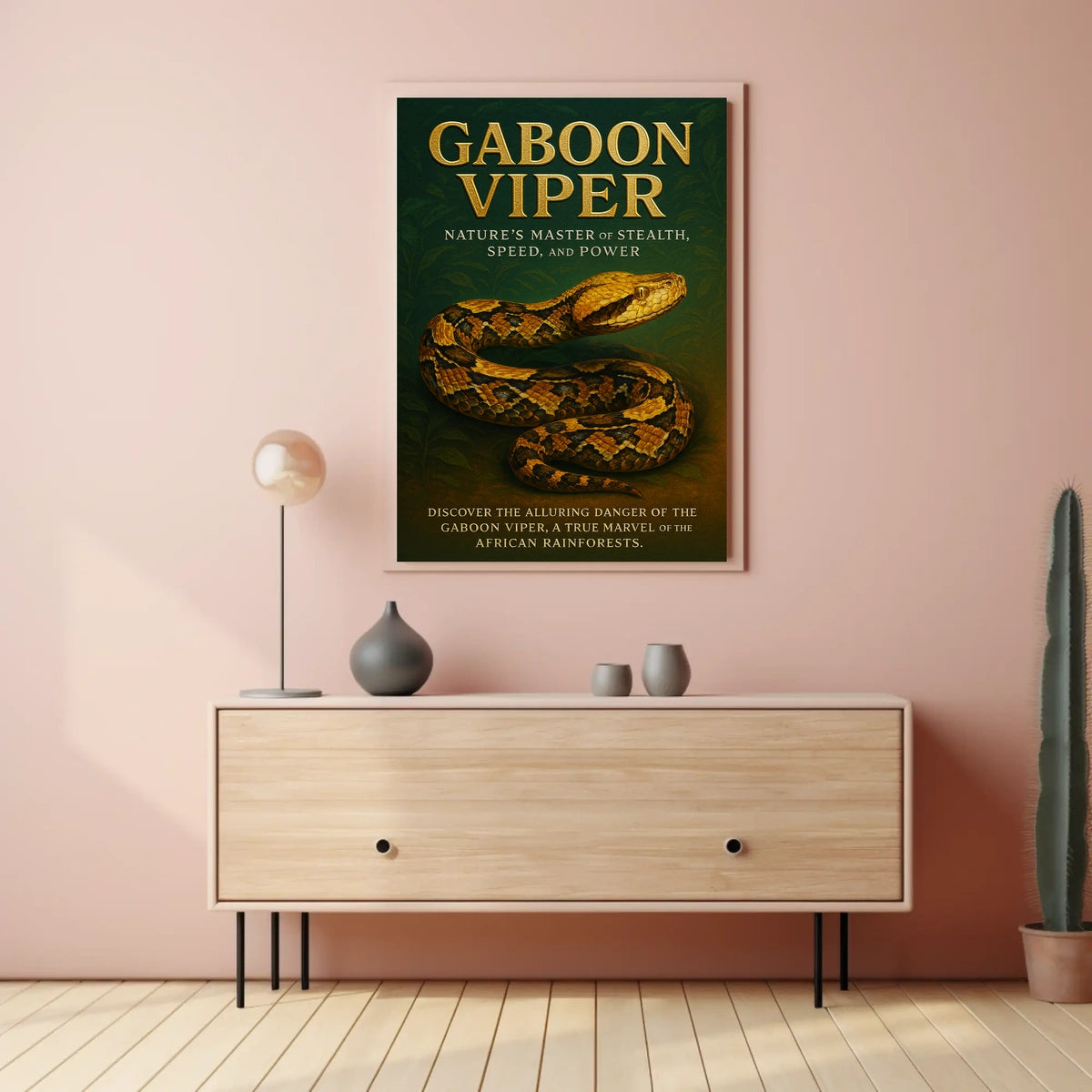 Gaboon Viper Natures Master of Stealth Poster