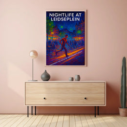 Nightlife At Leidseplein Poster