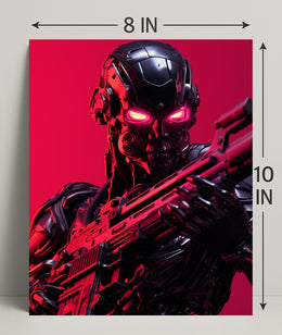 Cybernetic Warrior Poster PosterGoat