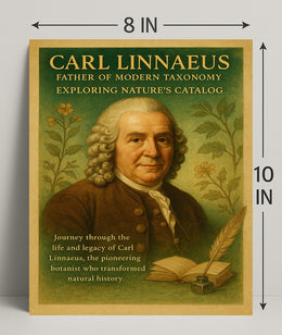 Carl Linnaeus Father of Modern Taxonomy Poster PosterGoat