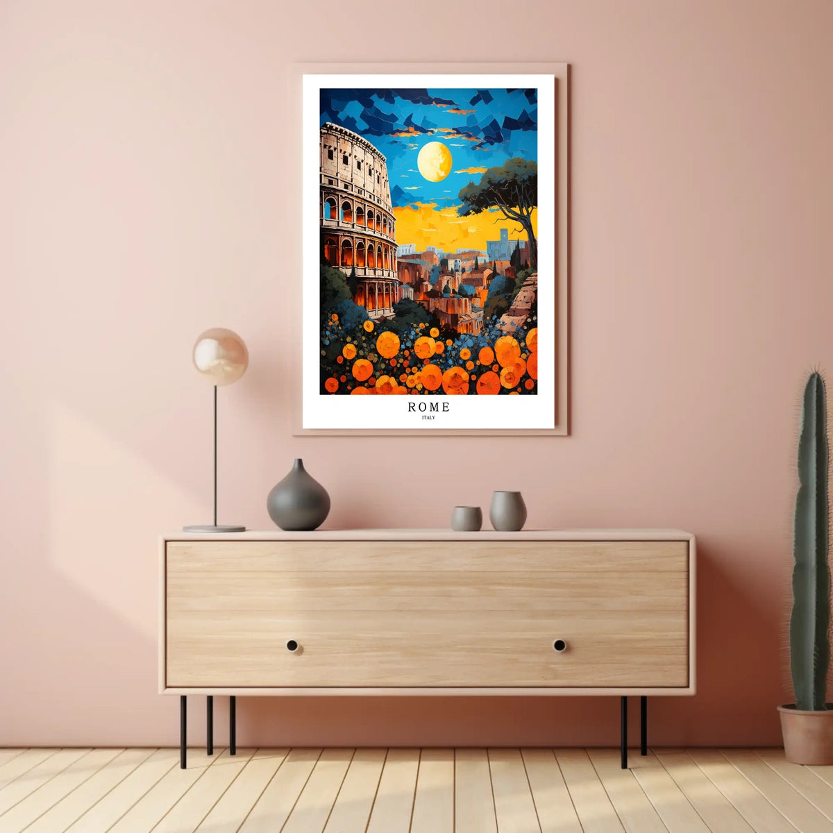 Rome A Vibrant Cityscape Poster