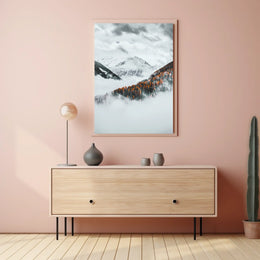 Misty Mountain Serenity Poster