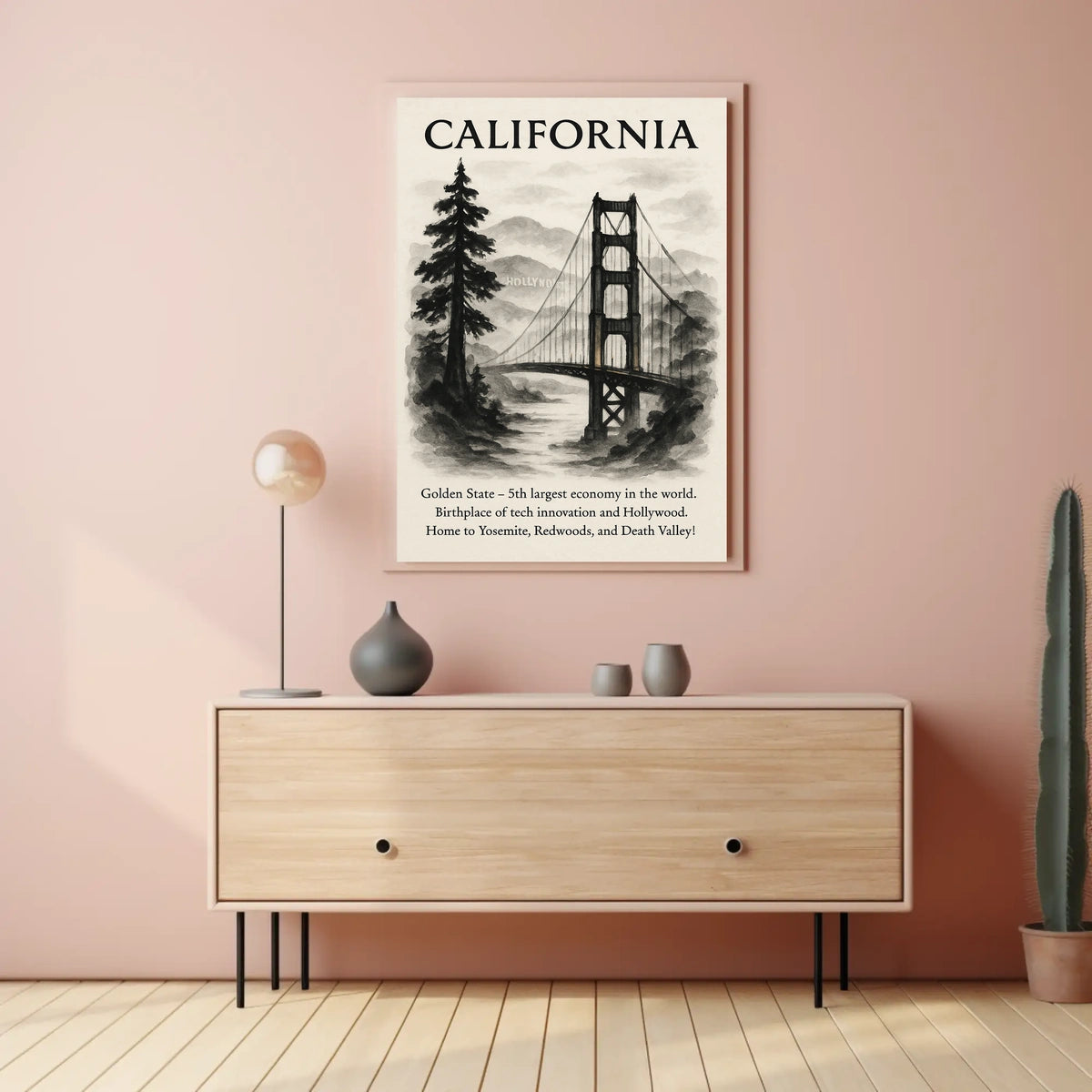 California The Golden State Poster