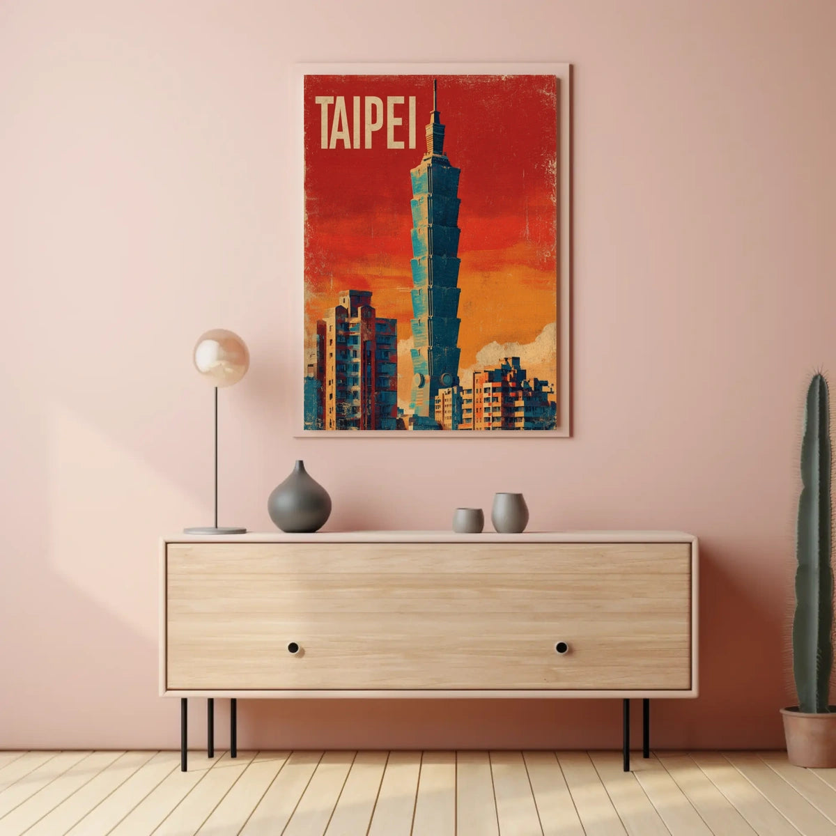 Taipei Skyline Poster