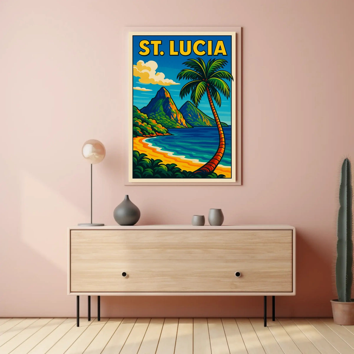 St. Lucia Paradise Poster