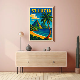 St. Lucia Paradise Poster