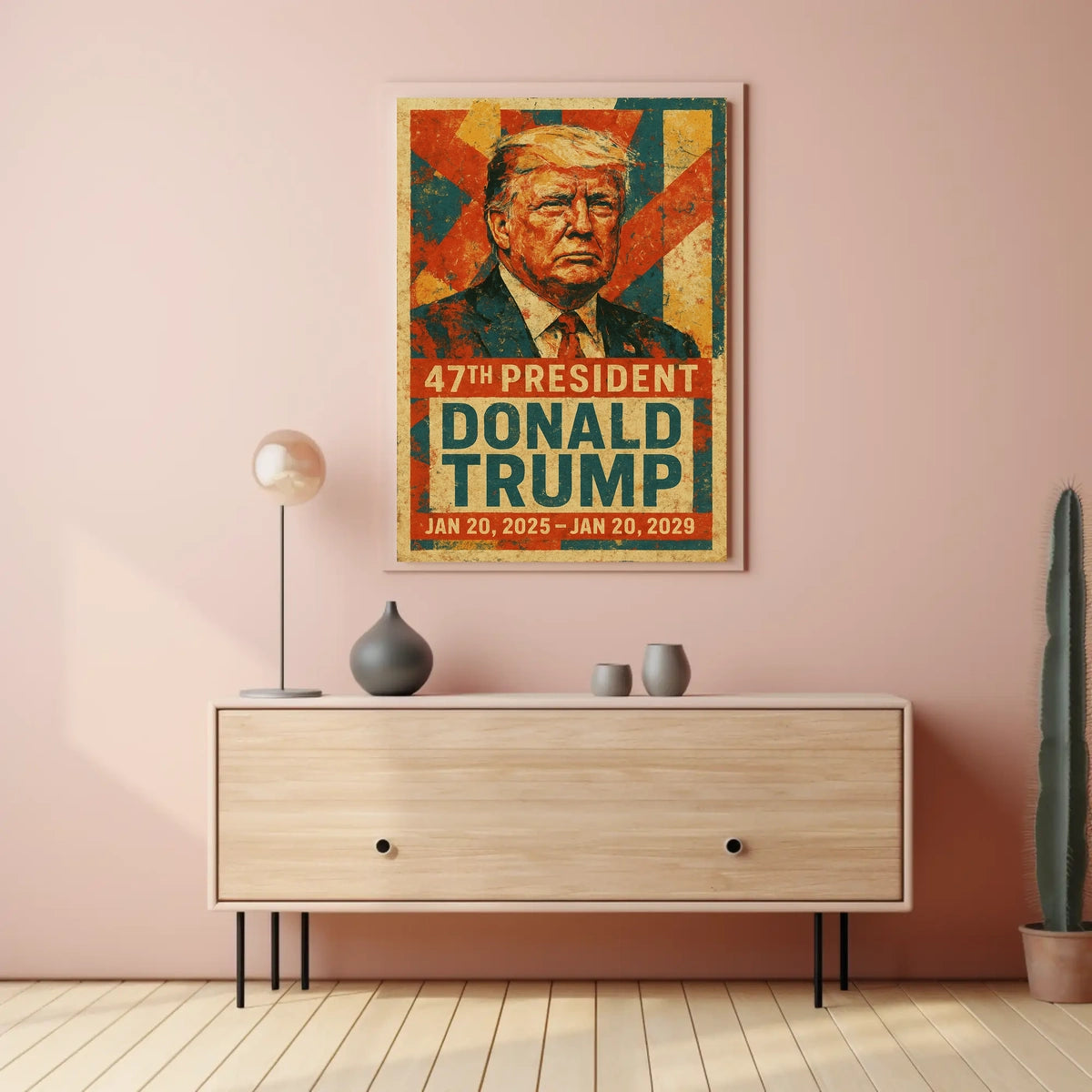 Trump Strength Patriotic Vintage Ads Poster