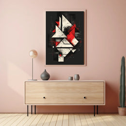 Abstract Geometric Composition Abstract Poster