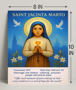 Saint Jacinta Marto Poster PosterGoat