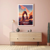 Arches National Park Travel Poster Print