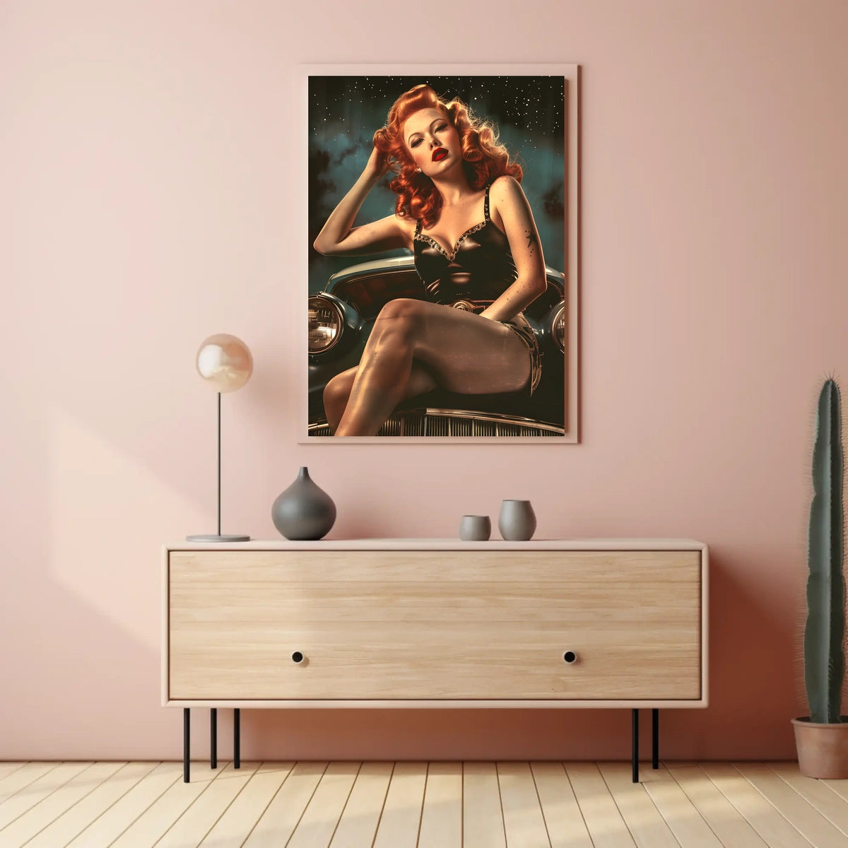 Vintage Glamour Under the Stars Poster