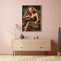 Vintage Glamour Under the Stars Poster