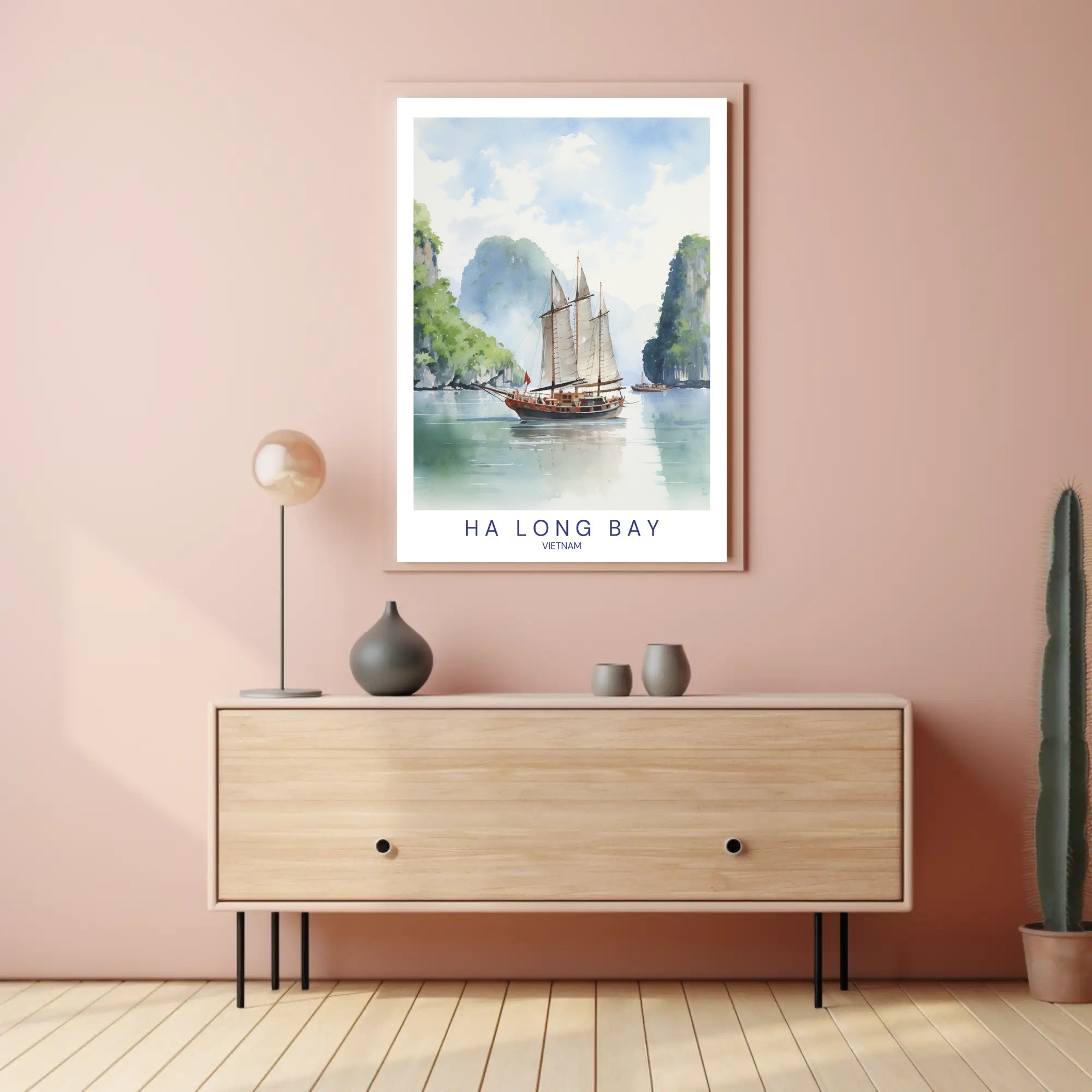 Tranquil Waters of Ha Long Bay Poster PosterGoat