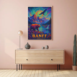 Banff Wilderness Dreamscape: Surreal Nature Art Poster