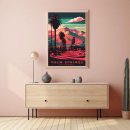 Palm Springs Retro Poster