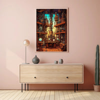 Steampunk Laboratory Poster